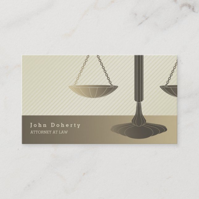 Attorney at Law | Professional Lawyer Business Card (Front)