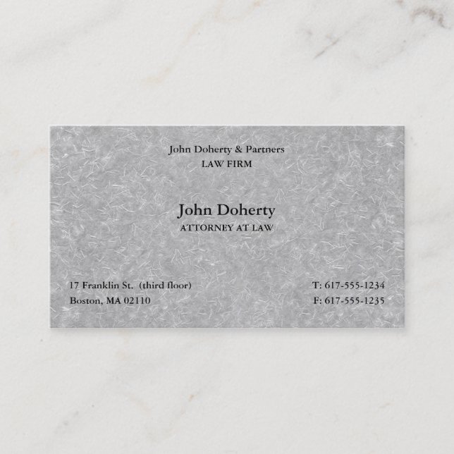 Attorney at Law | Scales of Justice Business Card (Front)