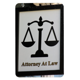 Attorney At Law Sign Magnet