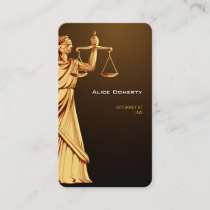 ATTORNEY AT LAW Themis Temida Business Card