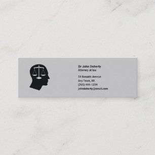 ATTORNEY AT LAW Think Mini Business Card