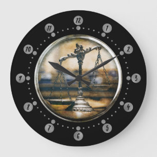 Attorney at Law   Time for Justice Large Clock
