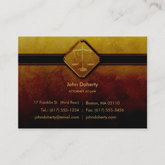 ATTORNEY AT LAW | Vintage Business Card (Front)