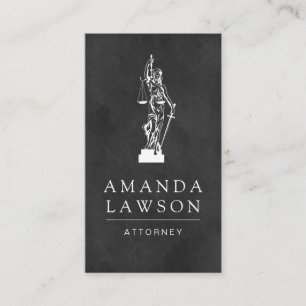 Attorney At Lawyer Blind Justice Icon Appointment Card