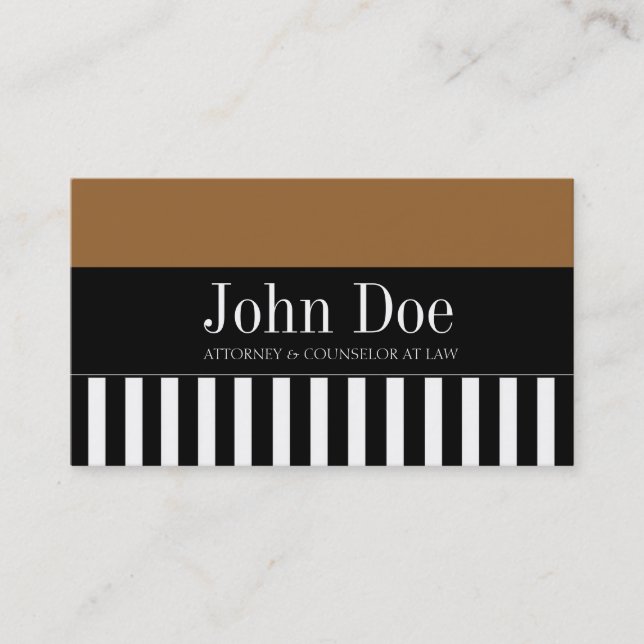 Attorney Bars Chocolate Business Card (Front)