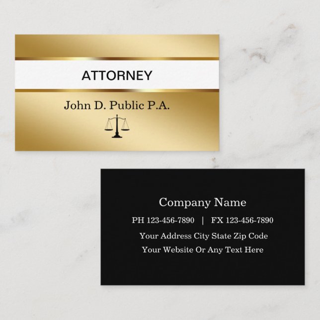 Attorney Business Cards (Front/Back)