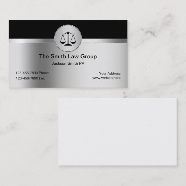 Attorney Business Cards (Front/Back)