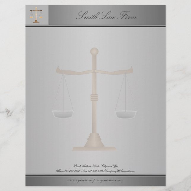 Attorney Business Letterhead (Front)