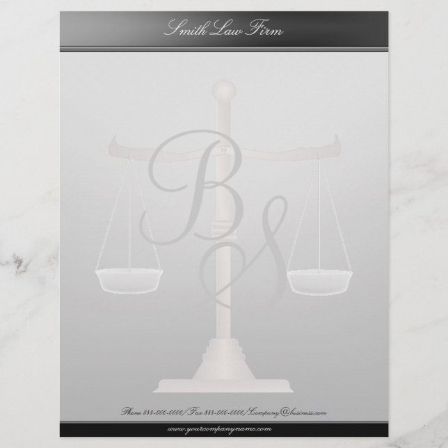 Attorney Business Letterhead (Front)
