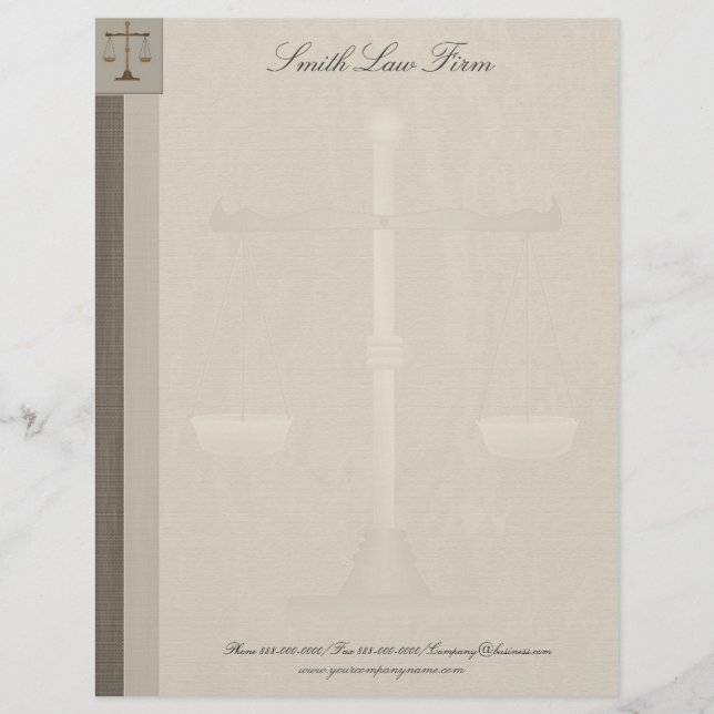 Attorney Business Letterhead Design (Front)