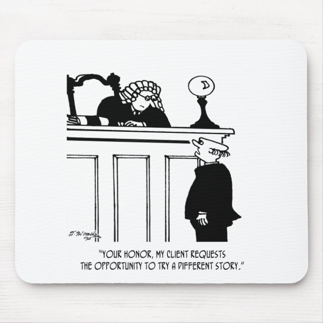 Attorney Cartoon 5496 Mouse Pad (Front)