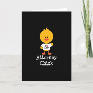 Attorney Chick Greeting Card
