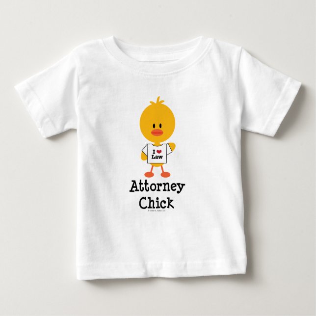 Attorney Chick Infant Long Sleeve T-shirt (Front)