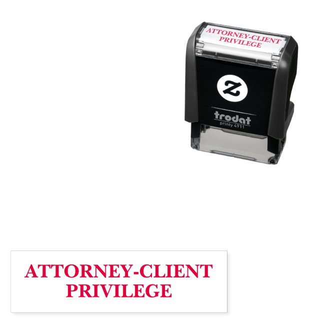 Attorney-Client Privilege Self-inking Stamp (In Situ)