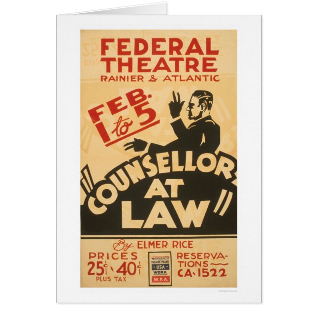 Attorney Drama 1938 WPA (Front)