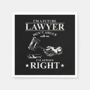 Attorney Firm Law School Gift Im A Future Lawyer D Napkin