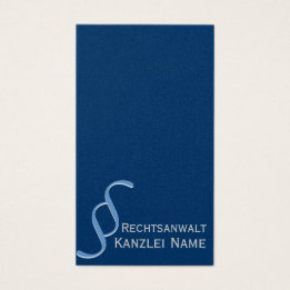 attorney for business cards navy