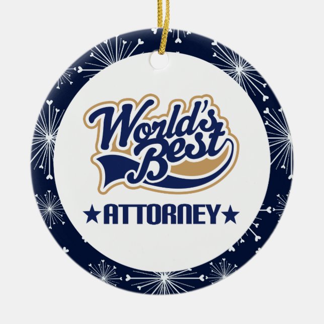 Attorney Gift Ornament (Front)
