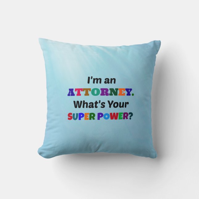 Attorney Humour Cushion (Front)