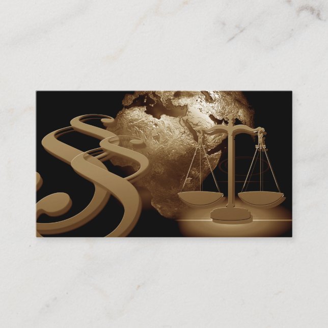 Attorney Law Office Business Card (Front)