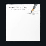 Attorney Law Professional Modern Minimal Notepad<br><div class="desc">Attorney Law Professional Modern Minimal Notepad</div>