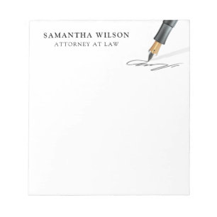 Attorney Law Professional Modern Minimal Notepad