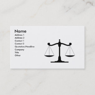 Attorney Lawyer Business Card