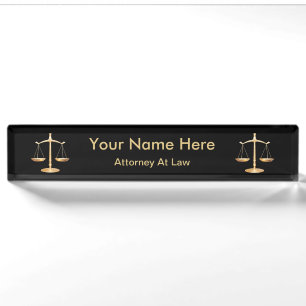 Attorney Lawyer Business Nameplate