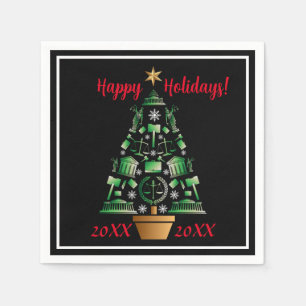 Attorney Lawyer Christmas Tree Napkin