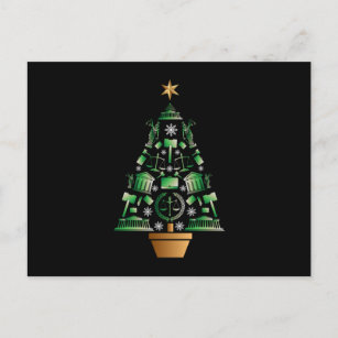 Attorney Lawyer Christmas Tree Postcard