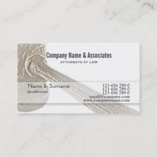 Attorney Lawyer Judge Auctioneer gavel Business Card
