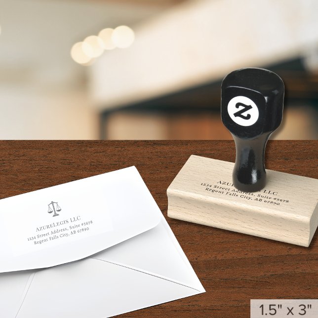 Attorney Lawyer Law Firm Return Address Rubber Stamp (Creator Uploaded)