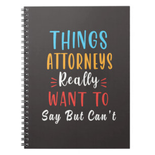 Attorney – Lawyer Legal Professional Courtroom Notebook