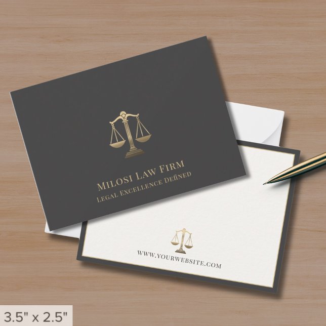 Attorney Lawyer Legal Scales of Justice Card (Creator Uploaded)