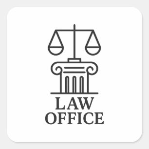 Attorney & Legal Design Square Sticker
