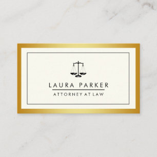 Attorney Legal Lawyer Black Scale Professional Business Card