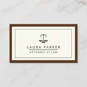 Attorney Legal Lawyer Black Scale Professional Business Card