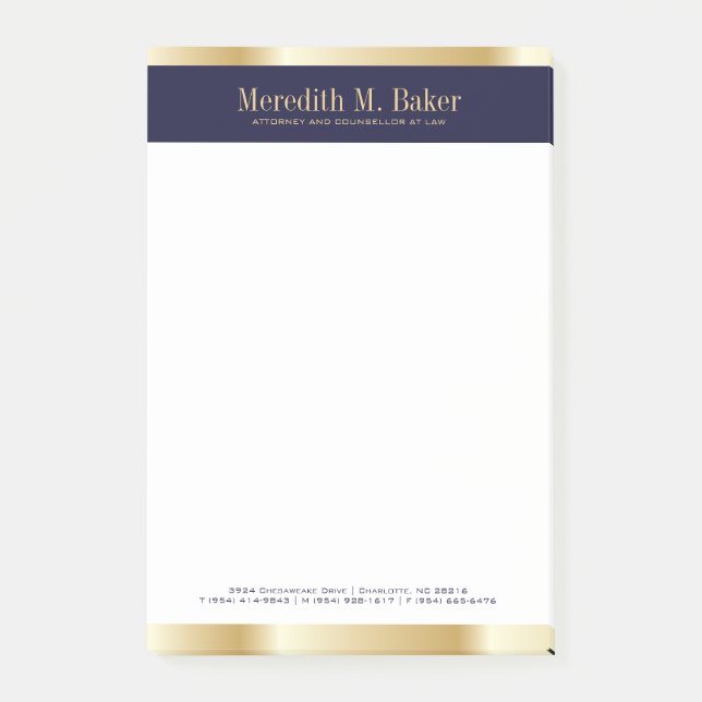 Attorney Note Pad (Front)