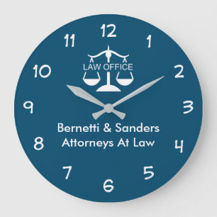 Attorney Office Business Wall Clocks
