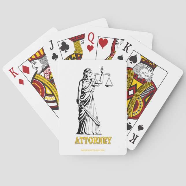 ATTORNEY PLAYING CARDS (Back)
