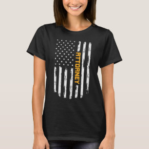 Attorney Proud Positive Carrer Vintage American Fl T-Shirt