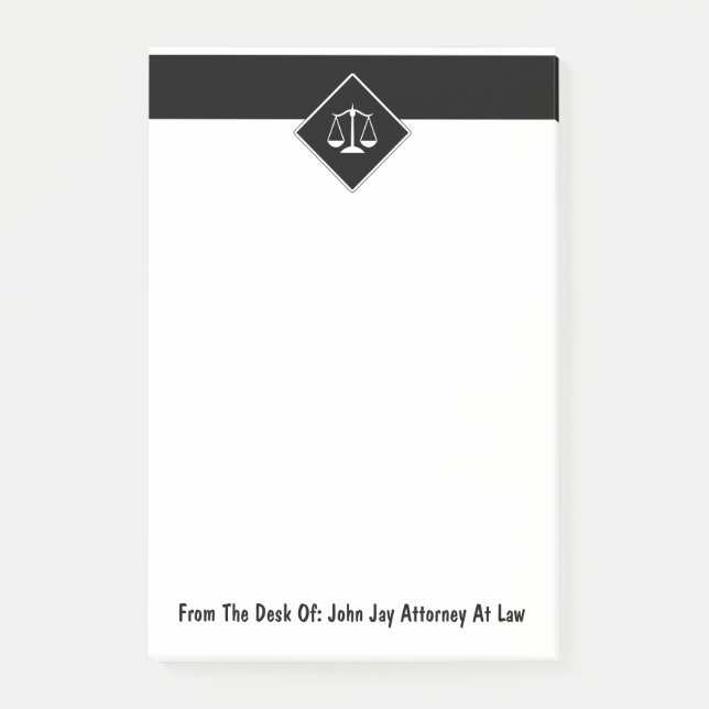 Attorney Theme Sticky Post Memo Notes (Front)