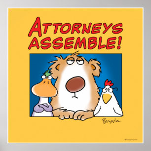 ATTORNEYS ASSEMBLE! Sandra Boynton Poster