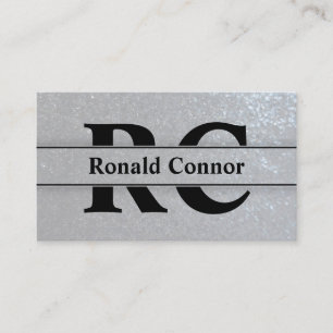 Attorneys At Law Bold Lawyer Initials Layout Business Card