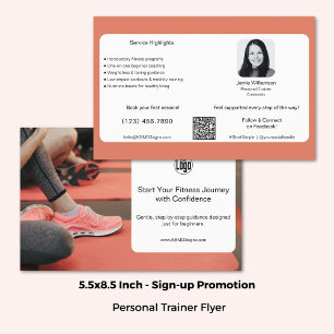 Attract Beginners to Fitness - Personal Trainer Flyer
