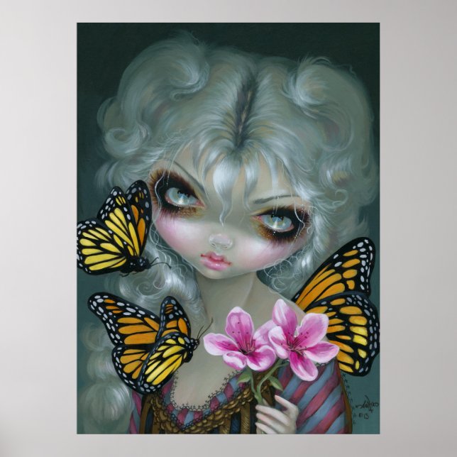 Attracting Butterflies ART PRINT gothic rococo fae (Front)
