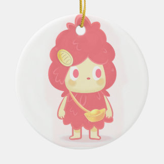 Attracting Wealth Ceramic Ornament