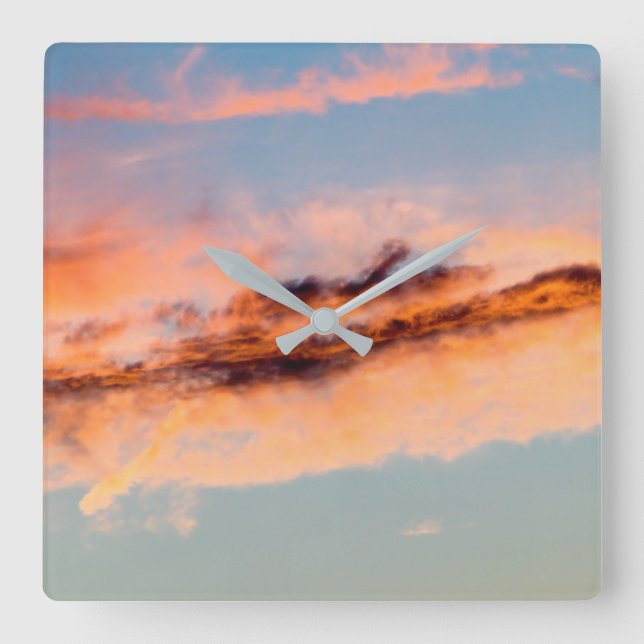 attraction consumption square wall clock (Front)