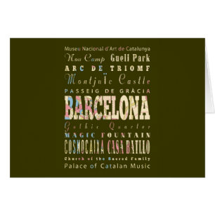 Attractions & Famous Places of Barcelona, Spain.