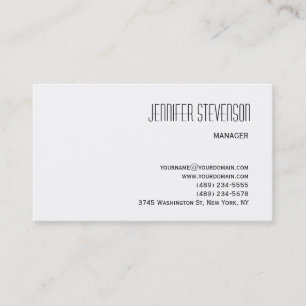 Attractive Black White Consultant Business Card